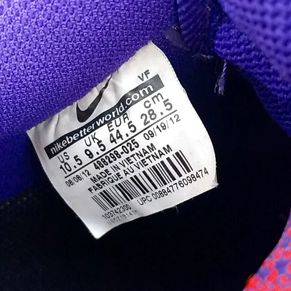 Air Force One 2012' Cracked purple/Safari reflective black, blue, cream/sail - Picture 7 of 10